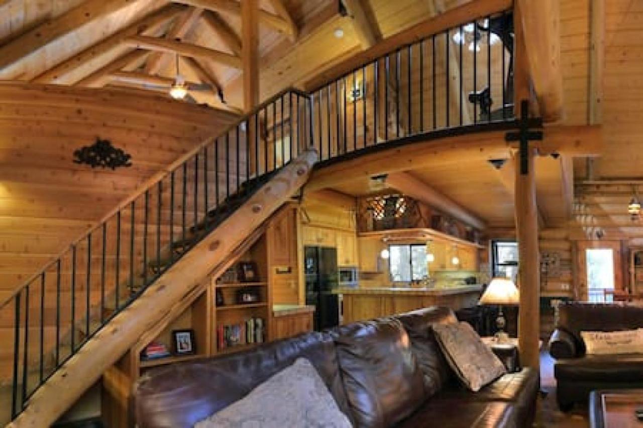 Eagles Nest - Natural Log Cabin With Guest House 아이딜와일드 외부 사진